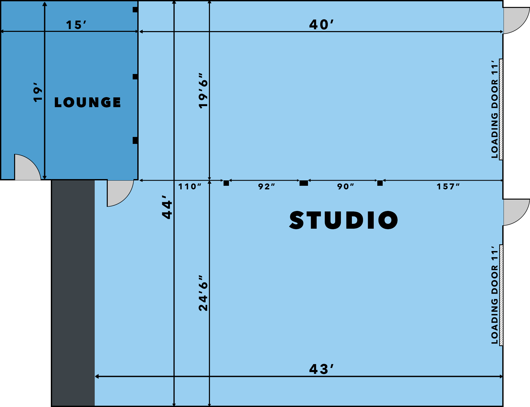 Crawford Filmworks Studio Floor Plan